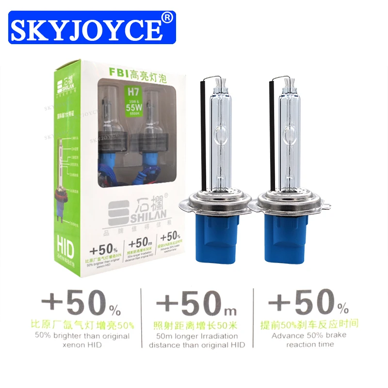 SKYJOYCE Премиум переменный ток 55 Вт ксенон H1 H3 H7 H11 HB3 HB4 9012 D2H 35 5500K Автомобильная Лампа