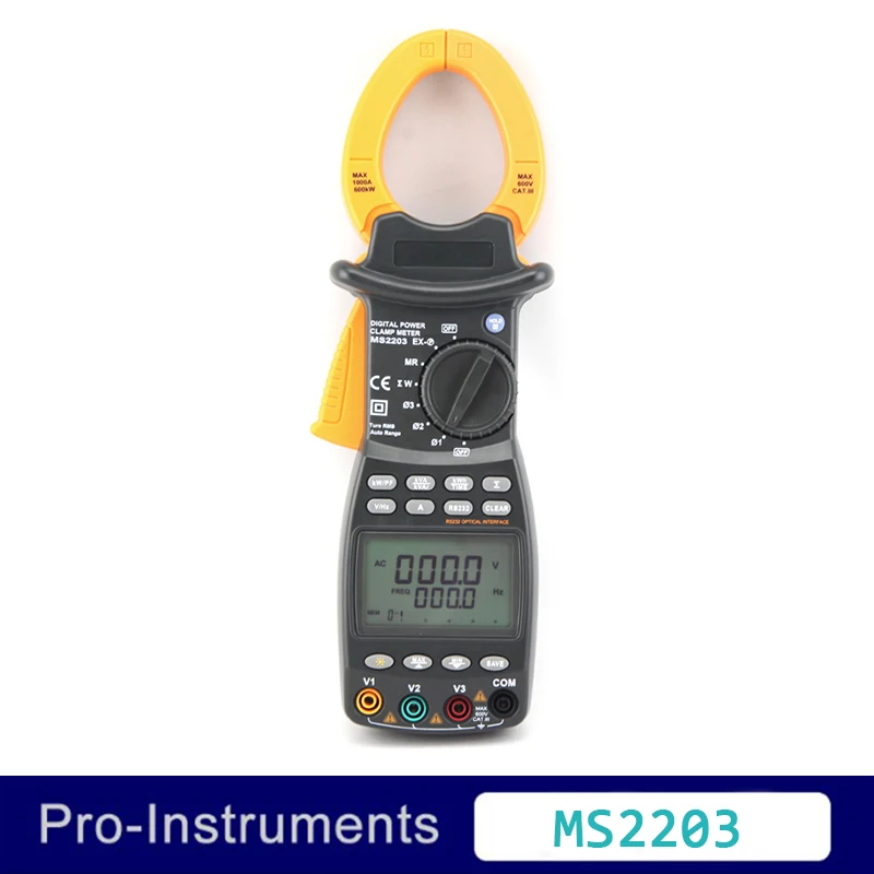 Peakmeter MS2203 High precision 3 phase Intelligent TRMS Digital clamp