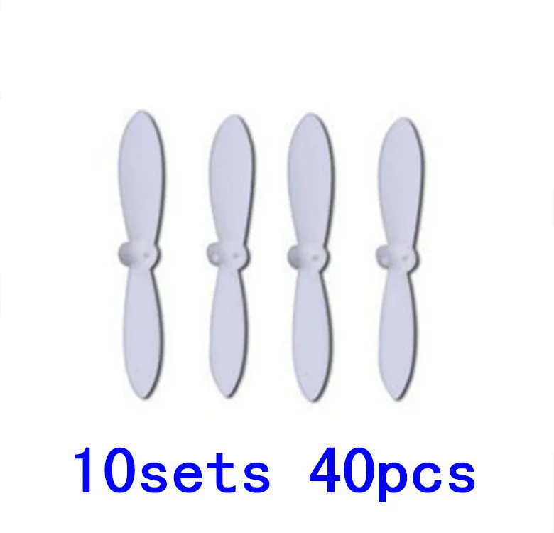 Белый 10 комплектов = 40 шт. Cheerson CX-10 CX10 основное лезвие для Hubsan Q4 H111 JXD-395 LS111 U207
