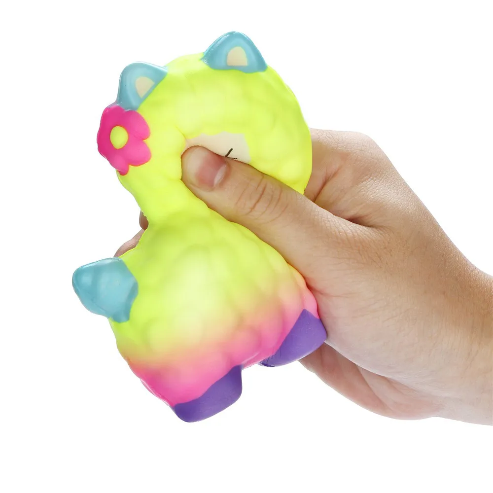 Squeeze soft Squishies очаровательные Llamas Альпака медленно поднимающиеся фрукты Ароматические Squeeze снятие стресса забавная игрушка в подарок Z0225