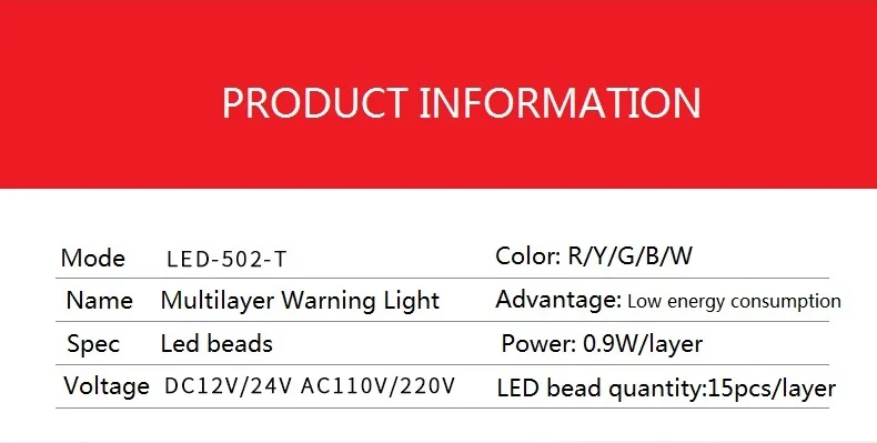 Lâmpada de Segurança Torre de Sinal de Luz Luz de Advertência do Alarme t para Máquina Multicamadas Industrial Stack Stack Led Luz Industrial 11 luz de advertência do diodo emissor de