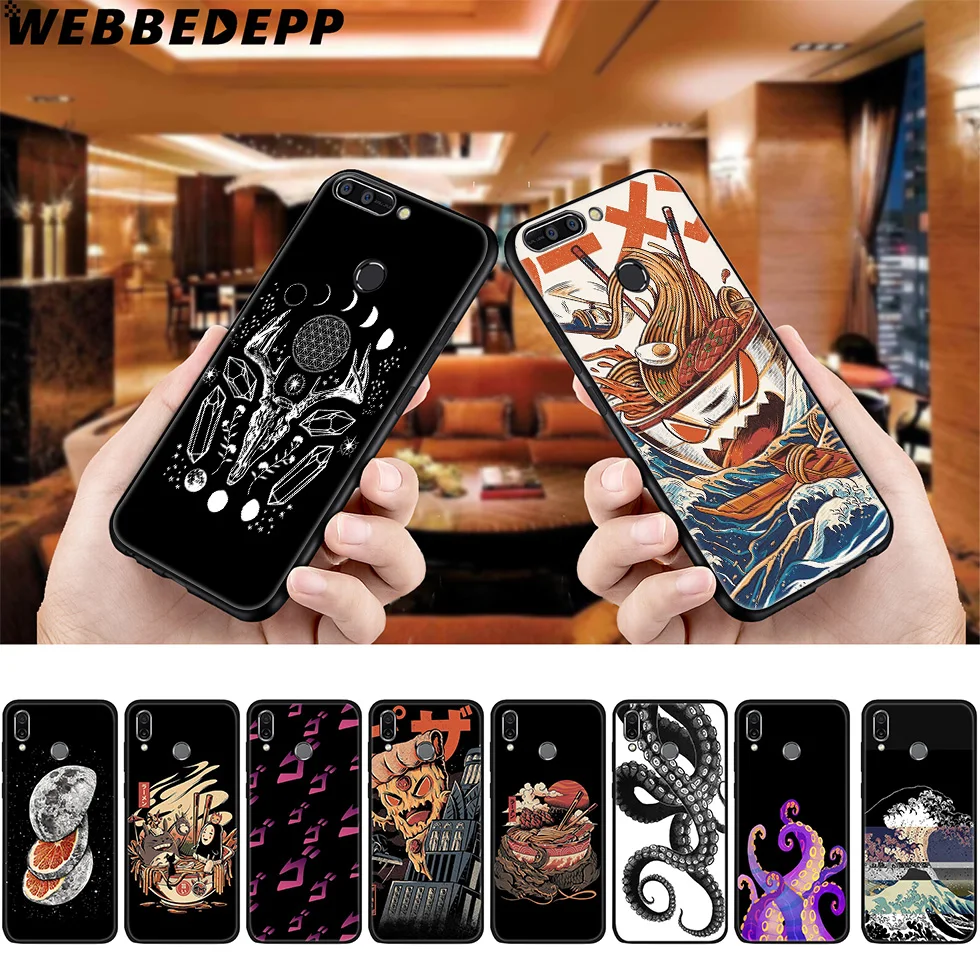 Мягкий чехол WEBBEDEPP Octopus Sushi Sheep для Huawei P8 P9 P10 P20 P30 Lite Pro P Smart Z Plus 2019 Y6 Prime 2018 2017 Mini |