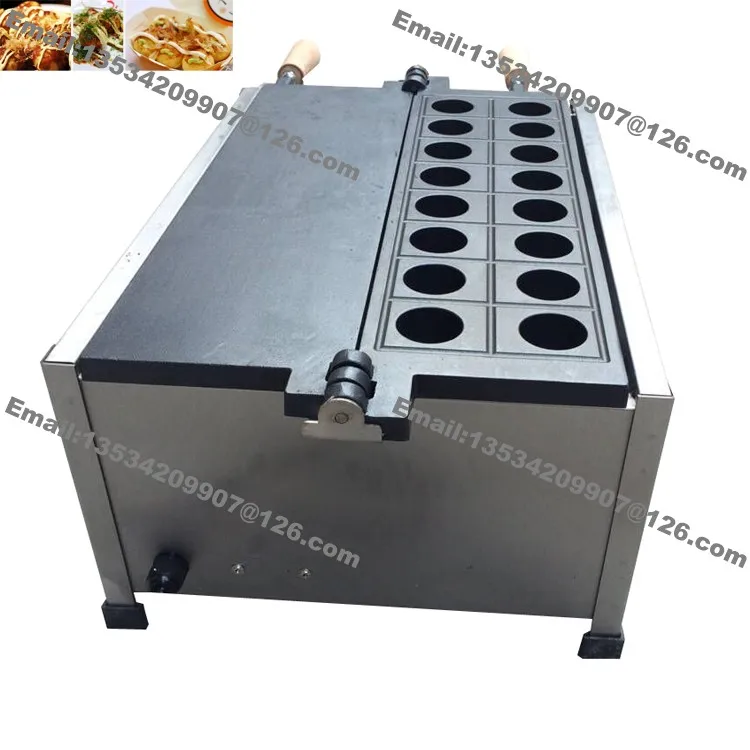 

Free Shipping Commercial Use Non-stick 110v 220v Electric 16pcs 4cm Japan Octopus Ball Takoyaki Grill Machine Maker Baker Mold