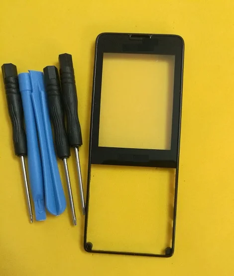 

black Lens for Philips X1560 Outer Panel Glass Screen Lens for Xenium CTX1560