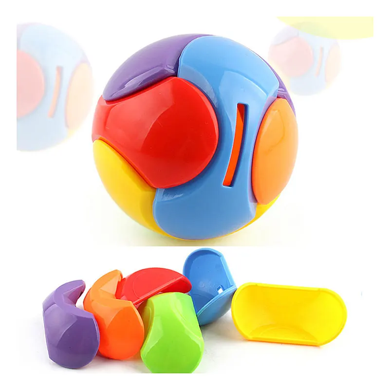 Plastic Bricks Assemble Ball Piggy Bank Money Box Saving Favors Game Creative Intelligence Block Developmental Gift Plush Toy | Игрушки и