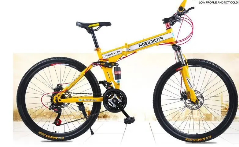 Cheap High carbon steel material 26 inch double disc brake bicycle folding bicycle men and women adult cross country mountain bike 2 Cheap High carbon steel material 26 inch double disc brake bicycle folding bicycle men and women adult cross country mountain bike 2