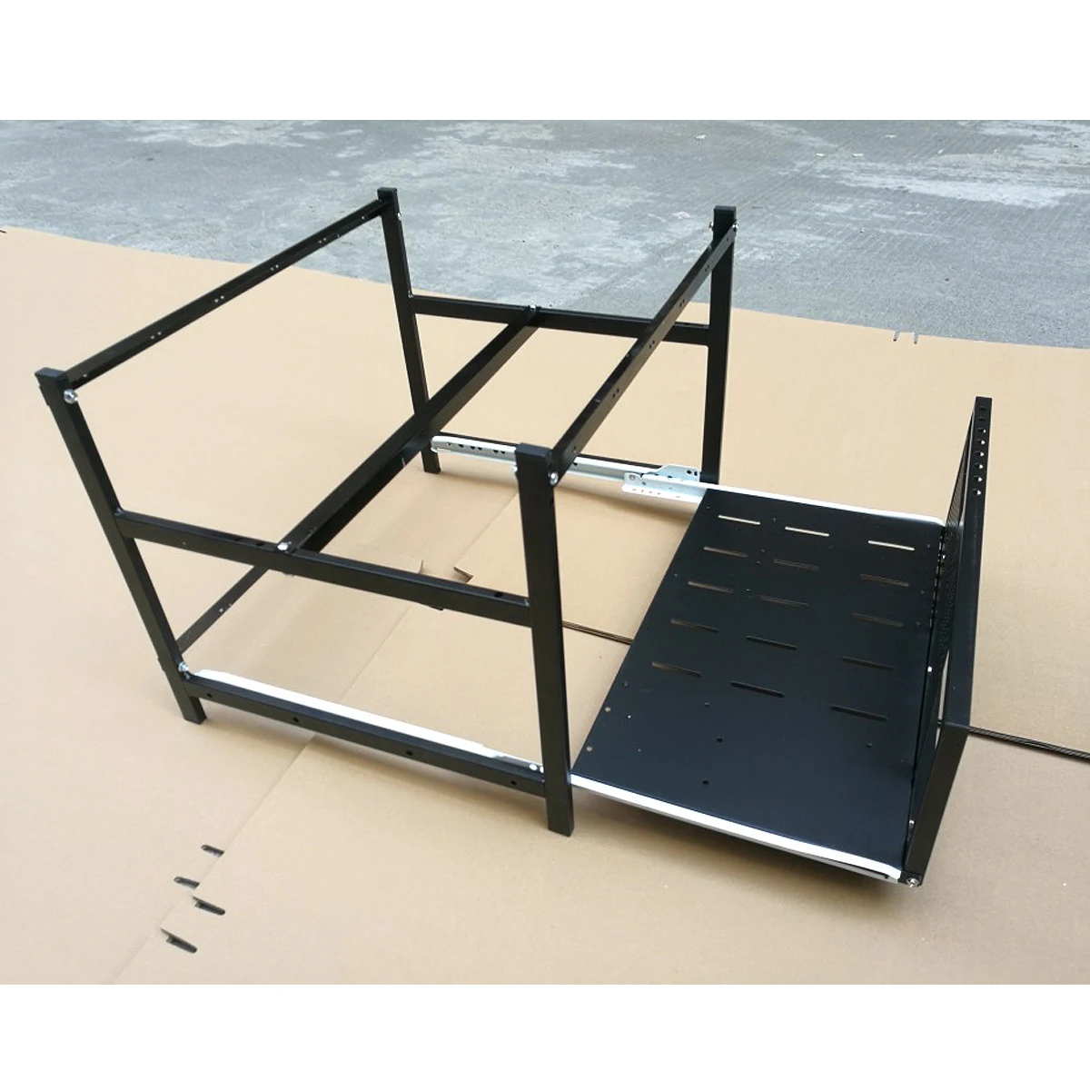 

6 GPU Open Air Mining Frame Rig Case Holder Drawer For ETH BTC