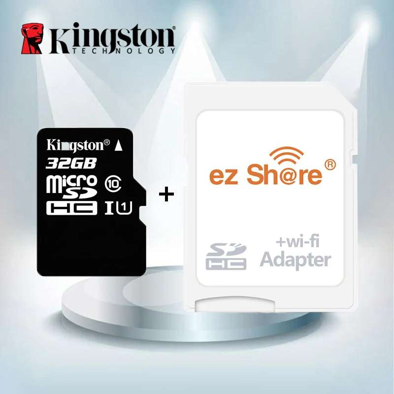 Оригинальная Micro SD карта Kingston 32 Гб 16 класс 10 microsd wifi Беспроводная tf-карта с