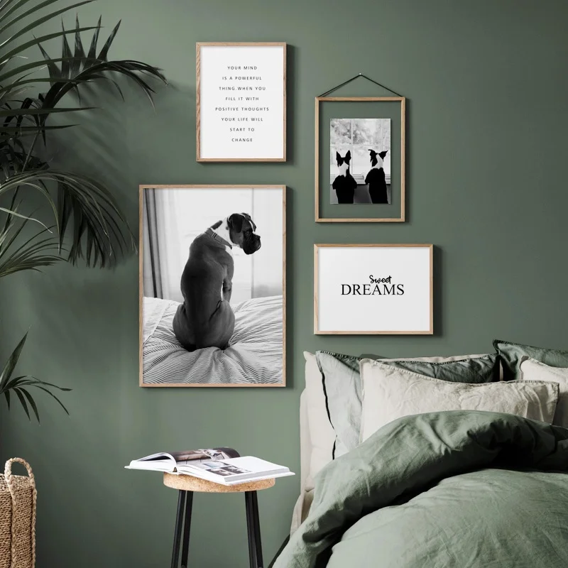 Black White Bulldog Dreams Wall Art Canvas Painting Nordic Posters And Prints Animals Wall Pictures For Living Room Home Decor Black White Bulldog Dreams Wall Art Canvas Painting Nordic Posters And Prints Animals Wall Pictures For Living Room Home Decor