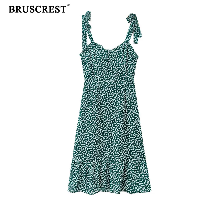 

Summer dress 2019 boho ruffle vintage elegant floral print midi dress women backless cami beach party dress streetwear vestidos