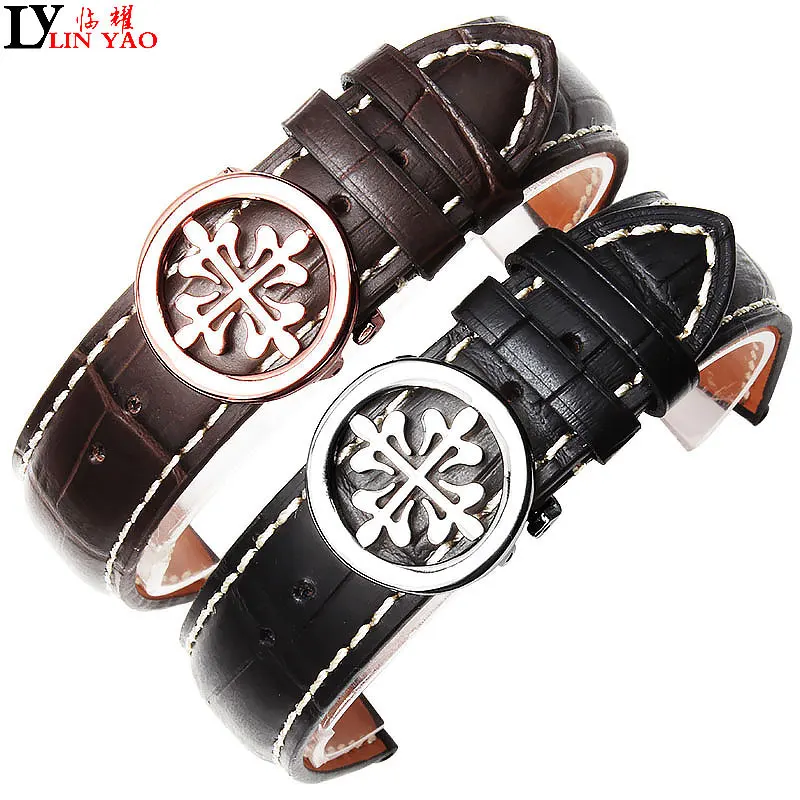 Кожаный ремешок подходит для наручных часов patek philpe цепочка из коровьей кожи