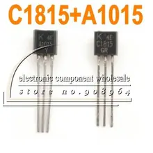 200 пара/лот 2SA1015 A1015+ 2SC1815 C1815 TO-92 PNP SILICON POWER полупроводниковый Триод с алюминиевой крышкой, 50В 0.15A 0,4 W