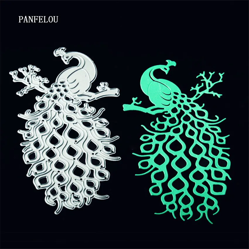 

PANFELOU Christmas queen of the peacock Scrapbooking DIY album cards paper die metal craft stencils punch cuts dies cutting