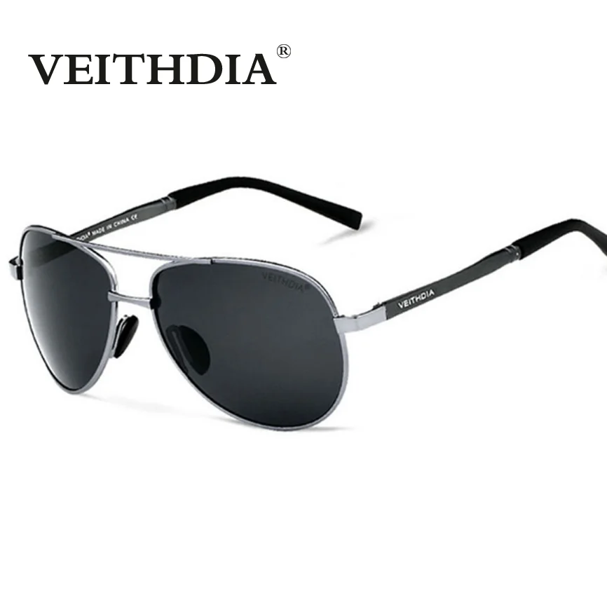 Бренд VEITHDIA, Мужские поляризационные солнцезащитные очки, мужские солнцезащитные очки, оправа из сплава, очки для вождения, oculos de sol masculino, 1306