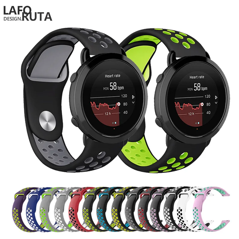 Laforuta браслет для Suunto 3 Fitnes силиконовый ремешок 20 мм быстросъемный женщин и мужчин