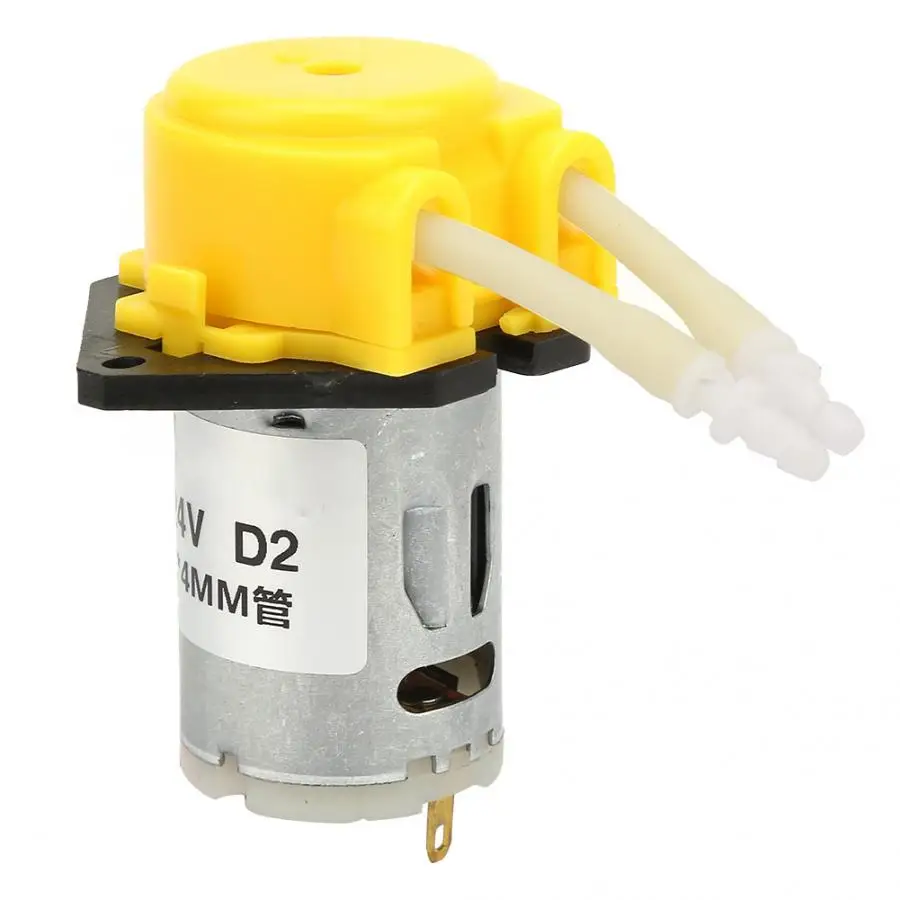D-2 2*4 мм DC 24V DIY Перистальтический жидкостный насос дозирующий для лабораторного