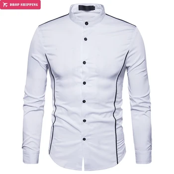 

DropshippingDrop ShippingEuropean new men's shirt collar rim A61 Hengli personality