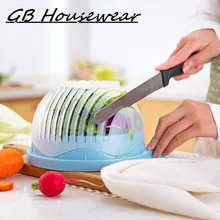 60 Seconds font b Salad b font Cutter Bowl Wave Shape Easy font b Salad b