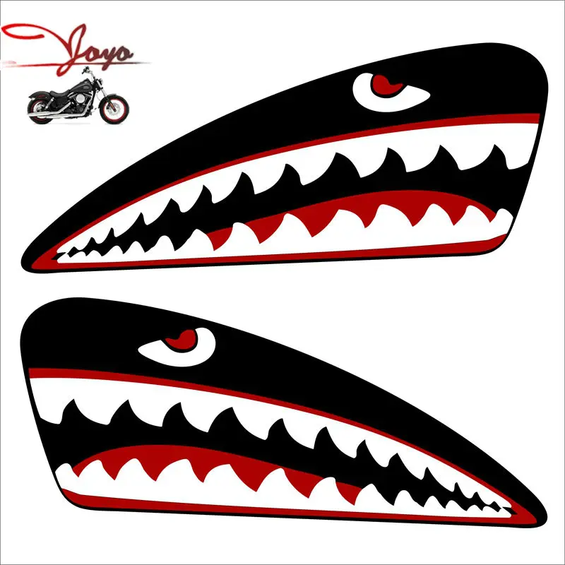 De Gas de la motocicleta tanque calcomanía tiburón calcomanías para