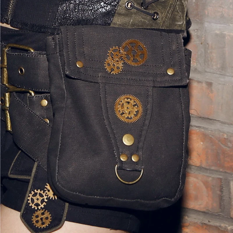 rocha retro goth ombro cintura bolsa feminina