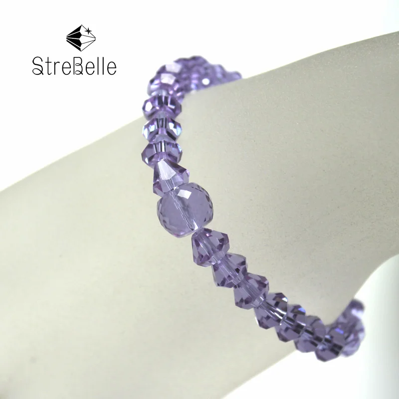 Женские браслеты с хрустальными бусинами StreBelle из хрустальных бусин 17 см 2020 |