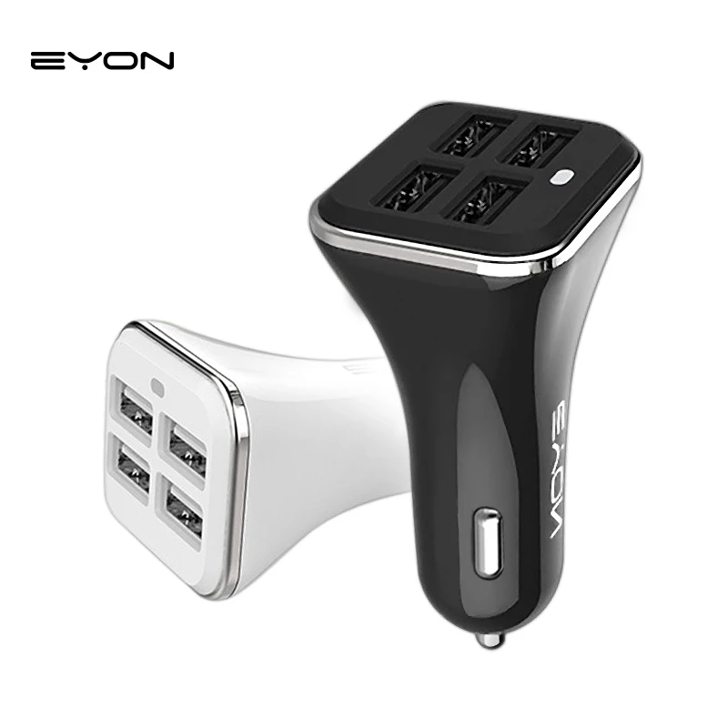Eyon 6.8A четыре Порты и разъёмы USB Автомобильное Зарядное устройство Мини