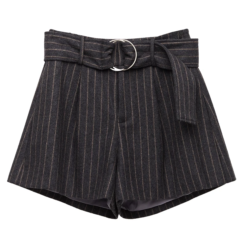 FANSILANEN 2017 New Arrival Fashion Spring/Autumn/Winter Casual Women Shorts Wide Leg Flare Loose Elastic Waist Z72133