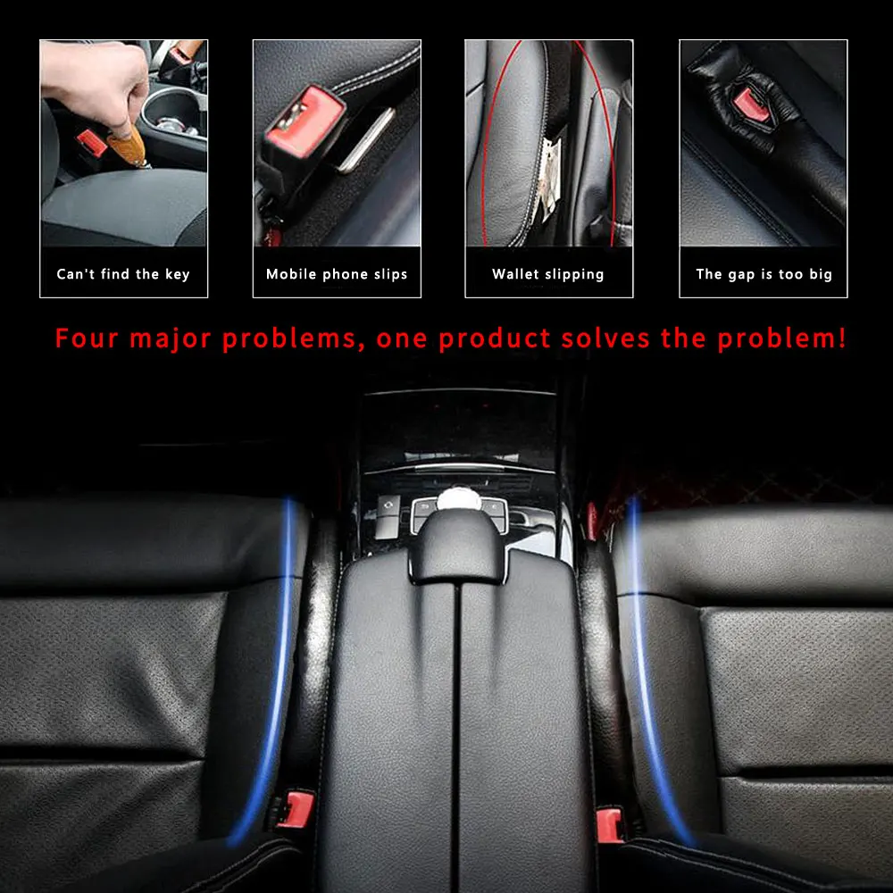 Assento de Carro Decoração de Enchimento à Prova de Fugas Pcs para Peugeot Styling Rifter Macio Gap Pad Filler Stopper Seam Plug Lacuna Assento Almofada Car 2 3 Macio Assento de Carro Gap Pad Filler