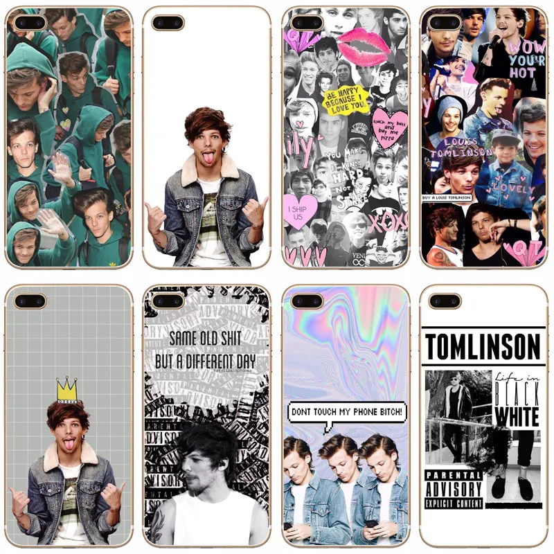 G132 Louis Tomlinson Transparent Hard Thin Case Cover For Apple iPhone 4 4S 5 5S SE 5C 6 6S 7 8 X Plus