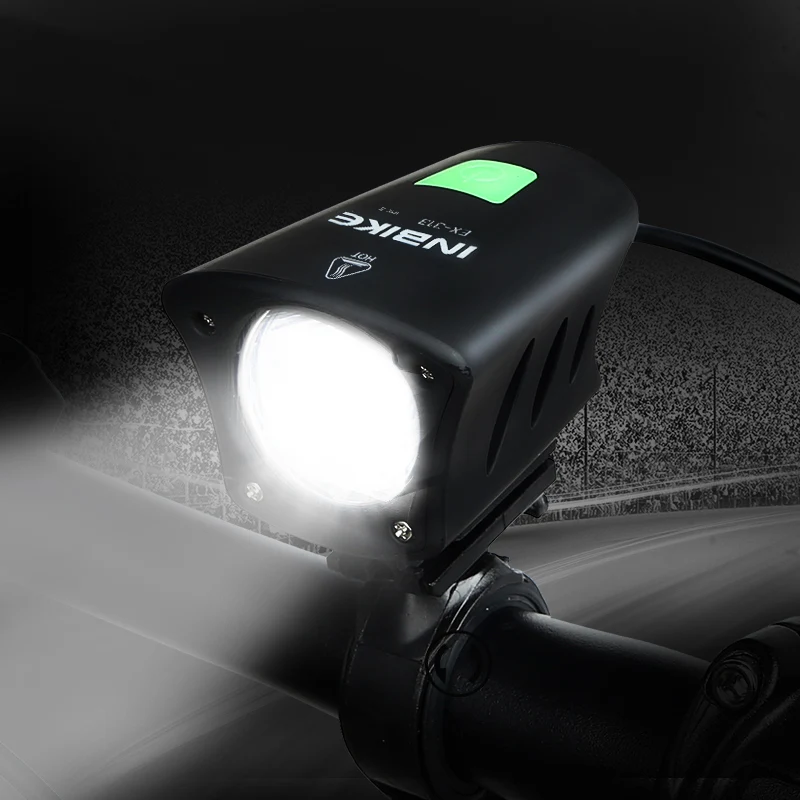Flash Deal INBIKE Bike Accessories Bike Light Bike Headlights USB Rechargable Safety Night Riding  Bicycle Light Waterproof MTB bicicleta 3