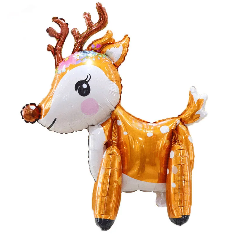 3D Лось Фольга воздушные шары шар животных wapiti Globos День Рождения вечерние