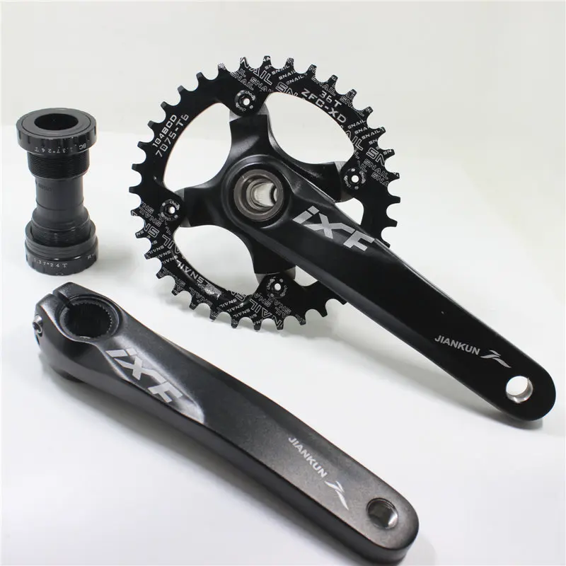 

Mountain bike crankset cnc 170 mm crank set 104 BCD bicycle chain wheel bike accessory