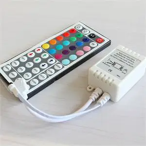 #Best 44 Keys IR Remote LED Strip Controller Fancy Wireless RGB LED Strip Controler For 3528 5050 RGB SMD LED Strip Light with Battery