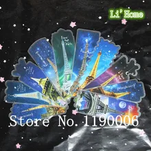 30 шт./компл. в Париже Эйфелева башня Закладка особенности Эйфелева башня пластик глиал Bookmarks для книг закладки книги творческие материалы