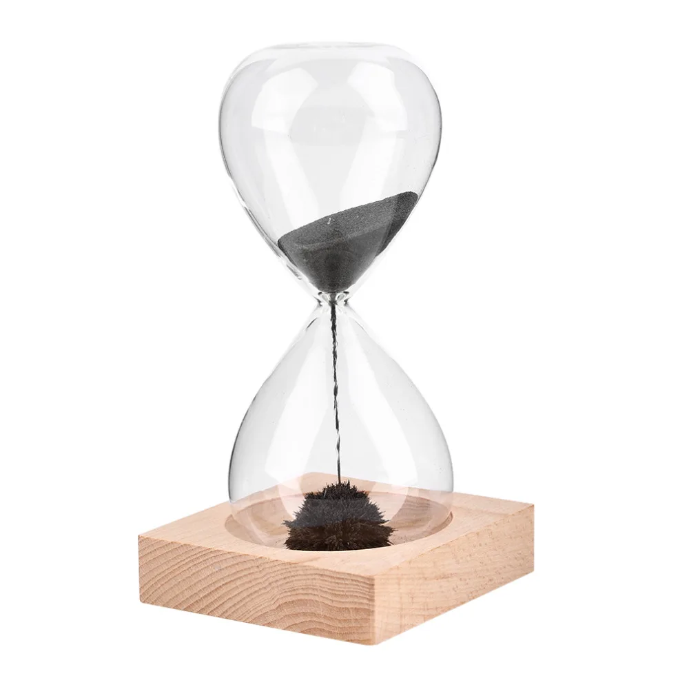 

Free shipp 1Pcs Awaglass Hand-blown Timer clock Magnet Magnetic Hourglass ampulheta crafts sand clock hourglass timer Christmas