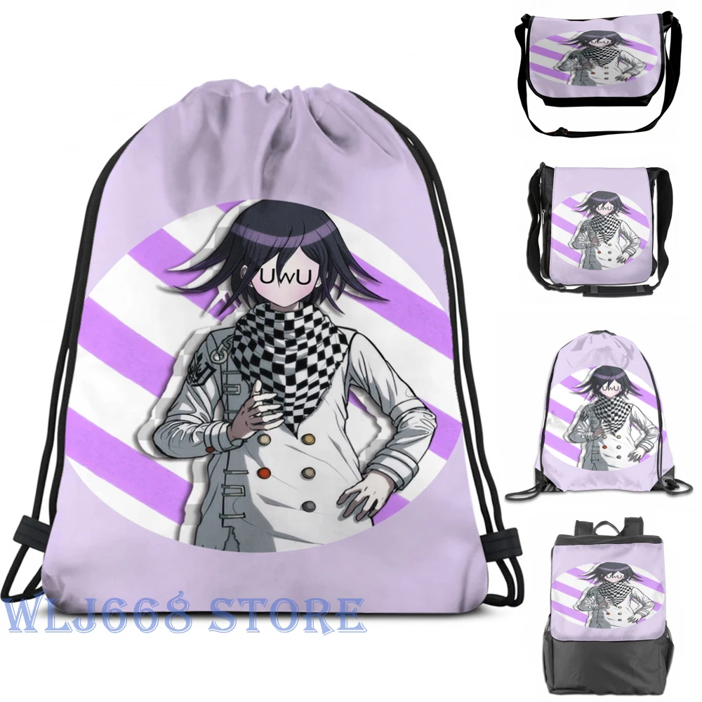 Наплечные сумки с забавным графическим принтом женский рюкзак Danganronpa Kokichi Ouma на