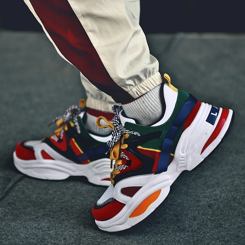 Athletic Outdoor Men Running Shoes Increasing Male Jogging Homme Triple S INS Sports GYM Casual Walking Brand Sneakers Disruptor