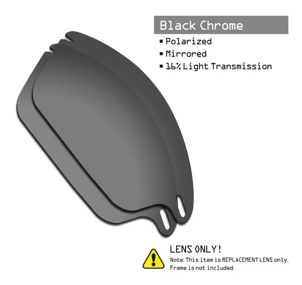 SmartVLT поляризованные Сменные линзы для Окли быстрые солнечные очки к куртке-несколько вариантов - Цвет линз: Black Chrome