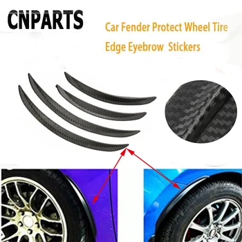 

CNPARTS 25cm Car Fender Wheel Eyebrow Lip Strip Carbon Stickers For Alfa Romeo 159 BMW E46 E39 E36 E90 Audi A3 A6 C5 A4 B6 B8