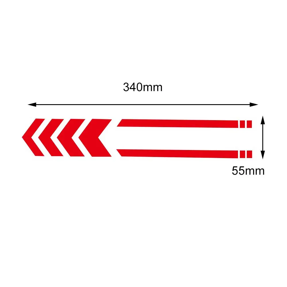 Универсальный Светоотражающие стикеры для мотоциклов колесо крыло Водонепроницаемый безопасности Предупреждение стрелка ленты автомобиля наклейки Средства для укладки волос