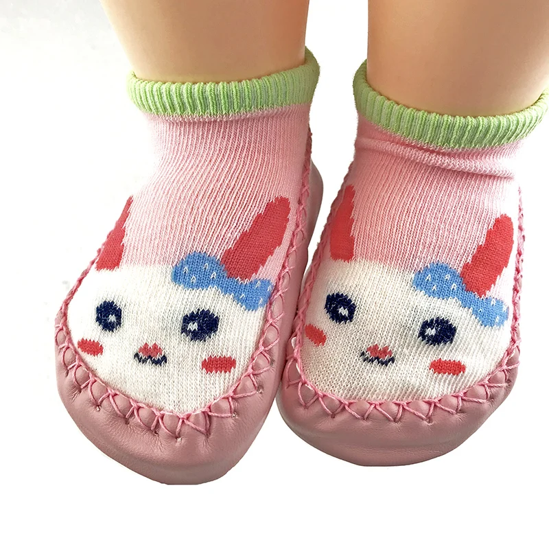 Носки для маленьких детей хлопковые носки с резиновой подошвой bebe девочек