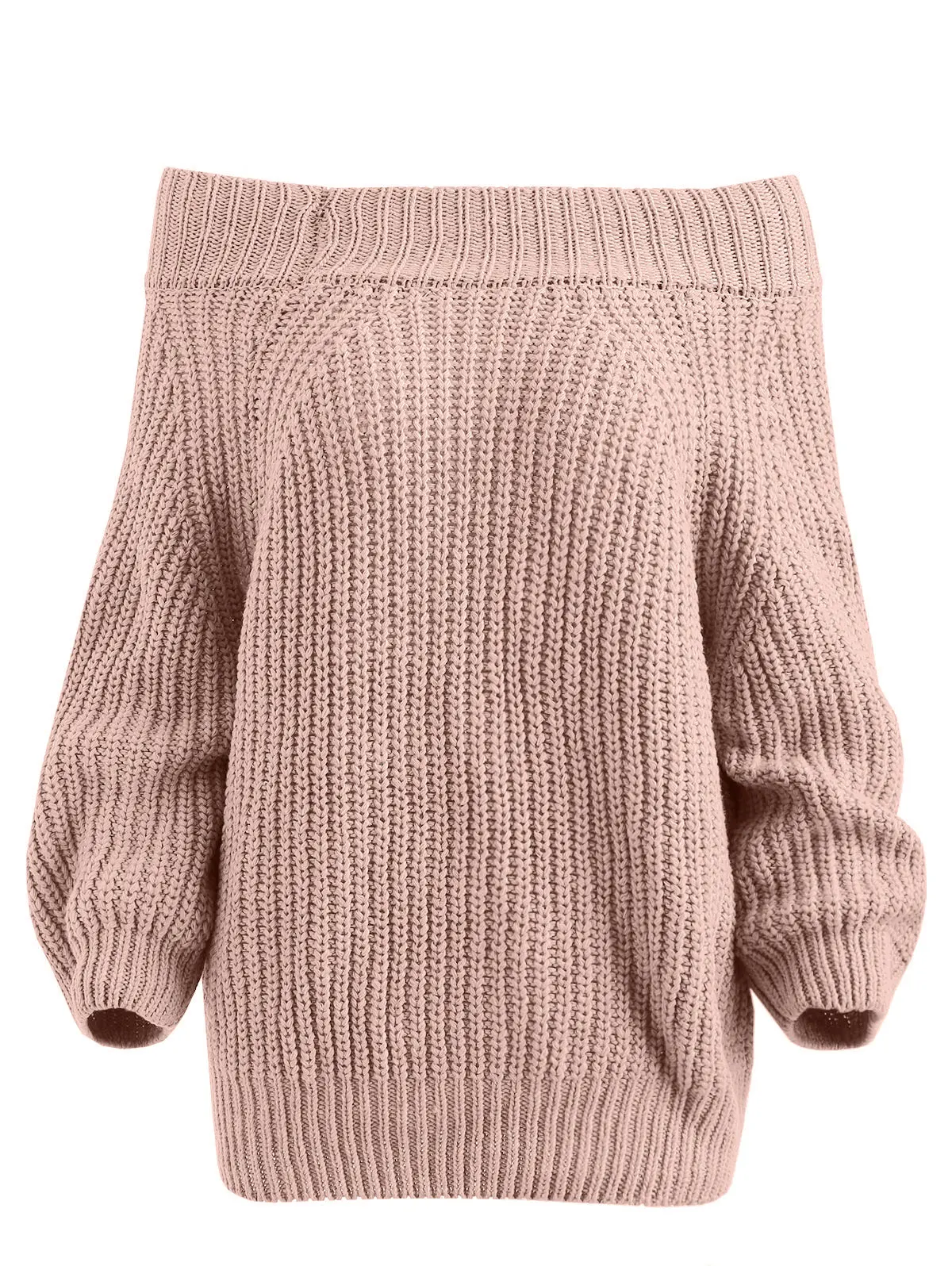 

Wipalo slash Nech Pullover Chunky Sweater Loose Solid Sweaters Women 2018 Autumn Sexy Sweater Female Jumpers Pull Femme
