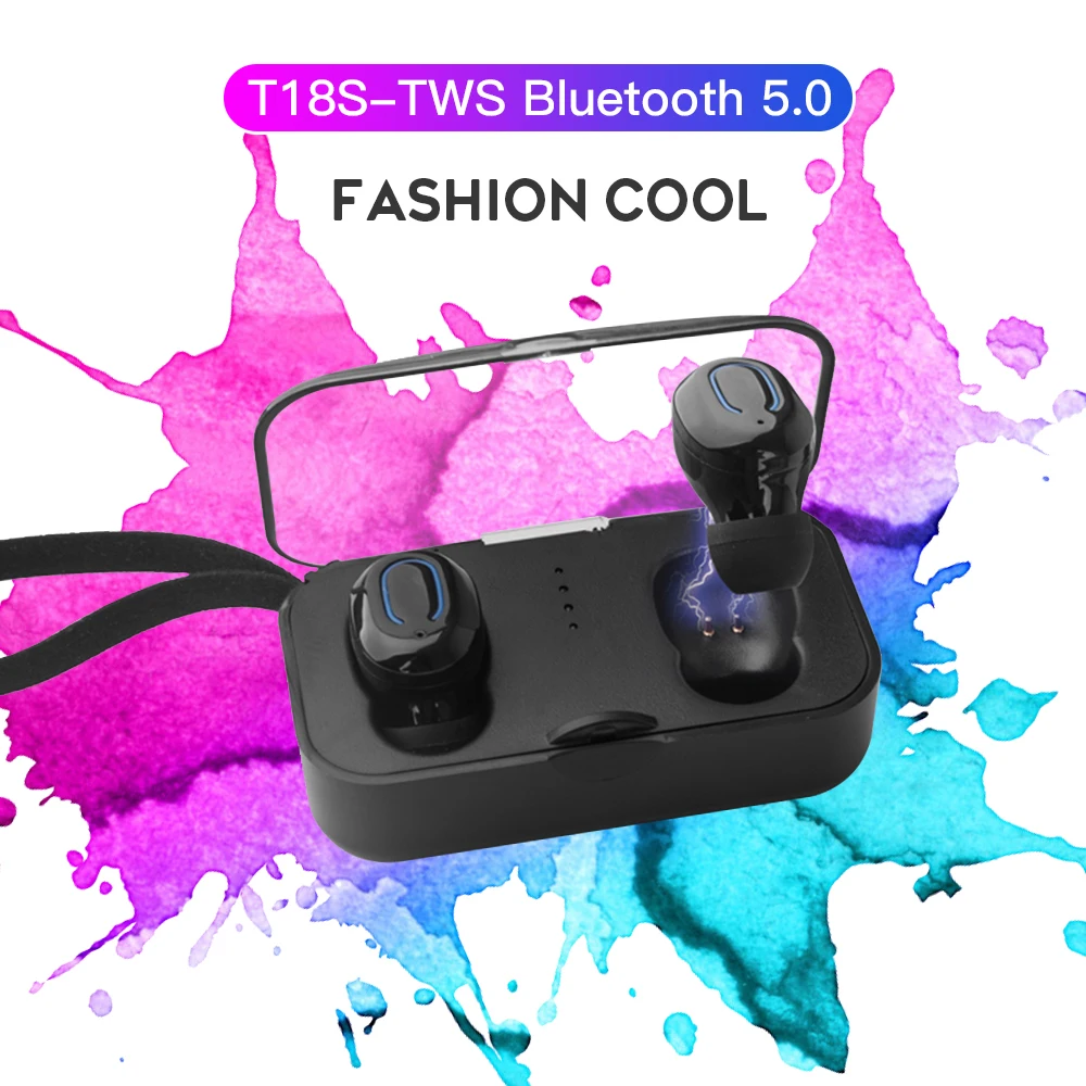 T18S-TWS HD качество звука Touch buton Mini Bluetooth 5,0 наушники беспроводные наушники спортивные наушники игровая гарнитура