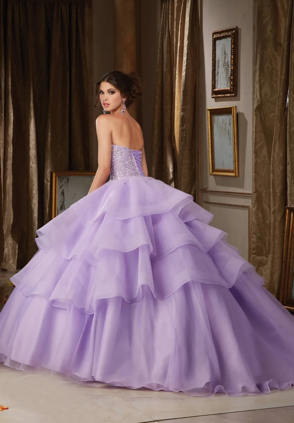 Lilac-Quinceanera-Dresses-Puffy-Organza-vestidos-de-Novia-quinceaneras-cortos-2016-Ball-Gowns-Prom-Dress-Sweet