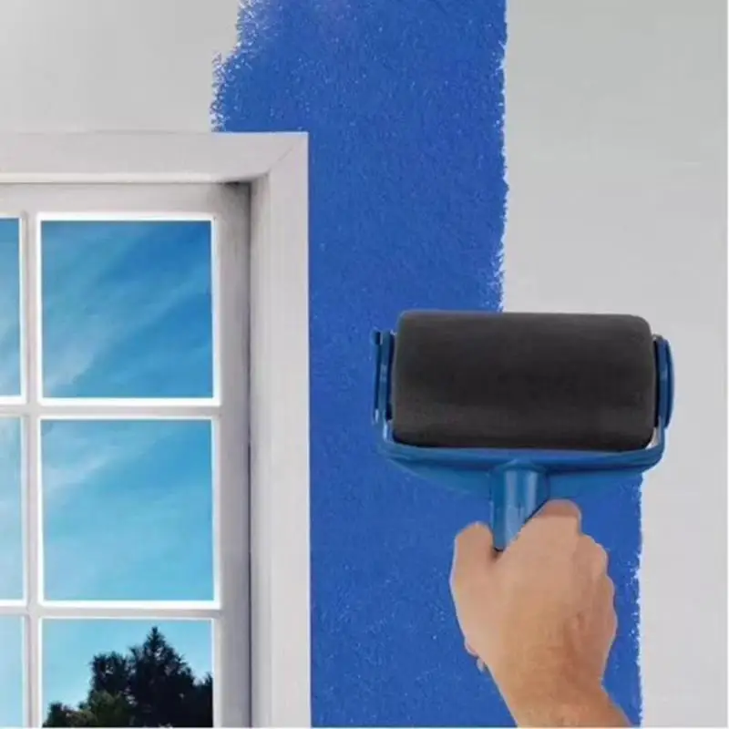 8 шт. многофункциональный DIY Краски валик Инструменты Набор Ho Применение держать Применение настенные декоративные ручки стекались Edger Краски состав щетки инструмент - изображение