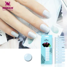 20 штук ногтей Книги по искусству наклейки УФ гель гвозди обертывания польский полоски патч Фольга Маникюр наклейки DIY