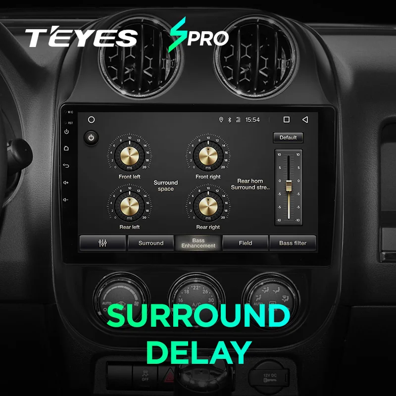 Top TEYES SPRO For Jeep Compass 1 MK 2009 2011 2012 2013 2015 Car Radio Multimedia Video Player Navigation GPS Android 8.1 No 2din 3