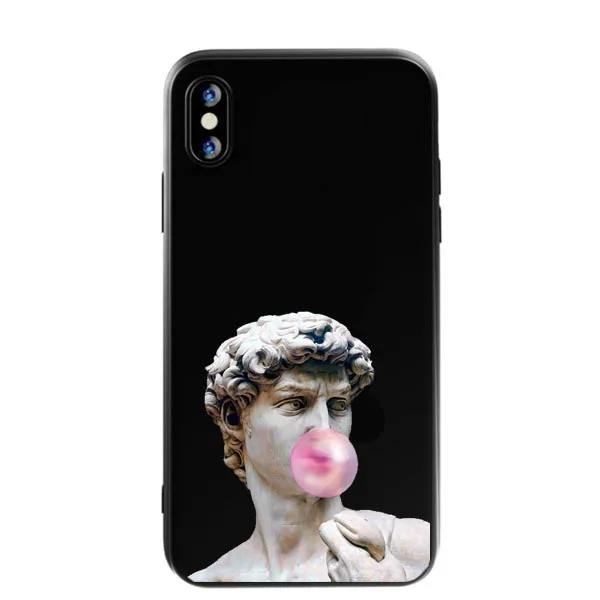 For iphone x case Mona Lisa Art David lines soft silicone Phone Case cover For Apple iPhone 5 5S SE 6 6s 7 8 Plus XR XS Max case For iphone x case Mona Lisa Art David lines soft silicone Phone Case cover For Apple iPhone 5 5S SE 6 6s 7 8 Plus XR XS Max case