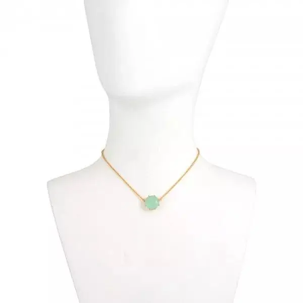 Amybaby зеленый камень граненый стекло Кристалл женские длинные цепочки и ожерелья серьги гвоздики браслет украшения вечерние - Окраска металла: 4