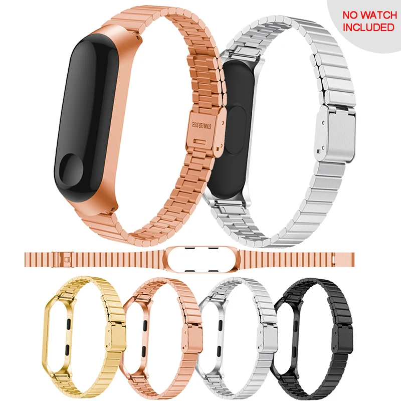 

For Xiaomi Mi Band 3 Replacement Stainless Steel Wrist Band Strap Wristband Stainless steel wrist strap for xiaomi mi band 3